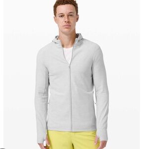 NWT Lululemon Surge Warm Full Zip in Heathered Sea Salt